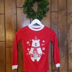 Sz 10 POLAR bear unisex Christmas Pajama set LN